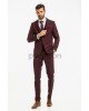 Κοστούμι Black Papigion μπορντό SLIM FIT