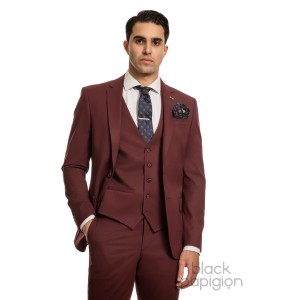 Κοστούμι Black Papigion μπορντό Κοστούμι Black Papigion μπορντό