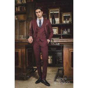 Κοστούμι Black Papigion μπορντό