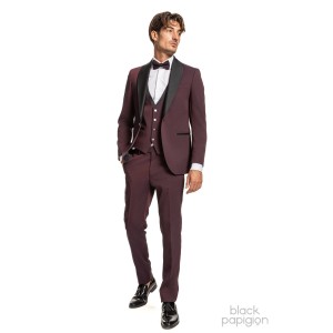 Κοστούμι 19V69 Italia Versace Abbigliamento Bruno Orlando μπορντό Κοστούμι 19V69 Italia Versace Abbigliamento Bruno Orlando μπορντό