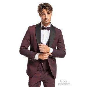 Κοστούμι 19V69 Italia Versace Abbigliamento Bruno Orlando μπορντό Κοστούμι 19V69 Italia Versace Abbigliamento Bruno Orlando μπορντό