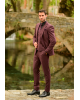 Κοστούμι Black Papigion μπορντό SLIM FIT