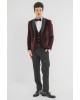 Κοστούμι Versace μπορντό SLIM FIT