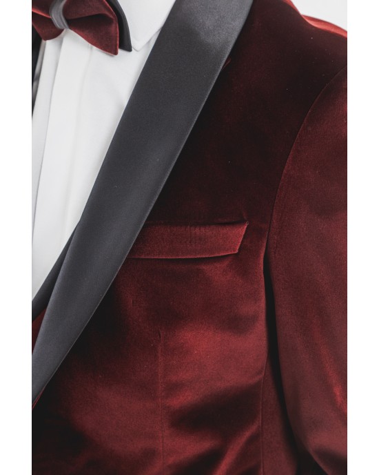 Κοστούμι Versace μπορντό SLIM FIT