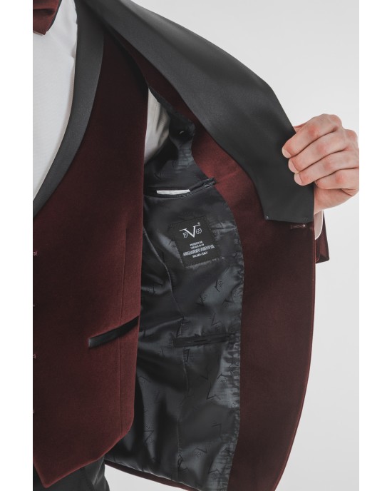 Κοστούμι Versace μπορντό SLIM FIT
