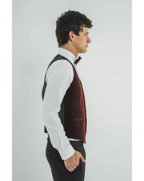 Κοστούμι Versace μπορντό SLIM FIT