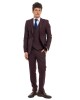Κοστούμι Black Papigion bordo SLIM FIT