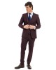 Κοστούμι Black Papigion bordo SLIM FIT