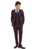 Κοστούμι Black Papigion bordo SLIM FIT