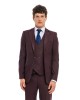Κοστούμι Black Papigion bordo SLIM FIT