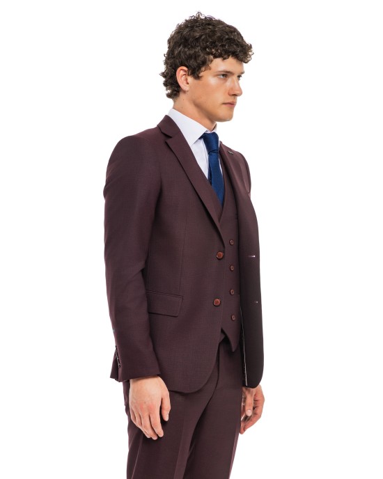 Κοστούμι Black Papigion bordo SLIM FIT