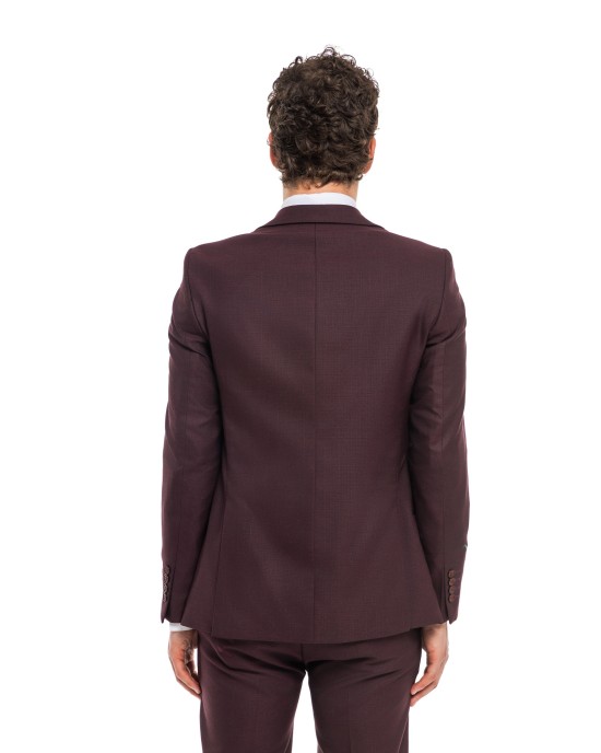 Κοστούμι Black Papigion bordo SLIM FIT