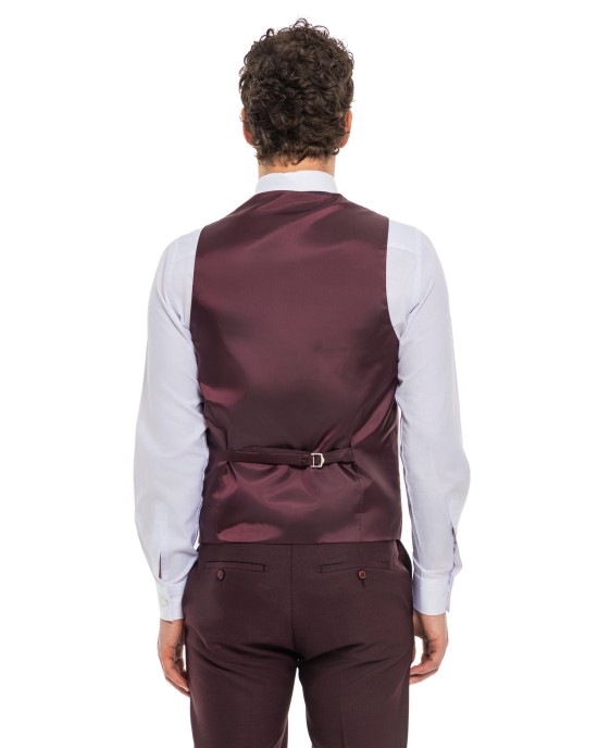 Κοστούμι Black Papigion bordo SLIM FIT
