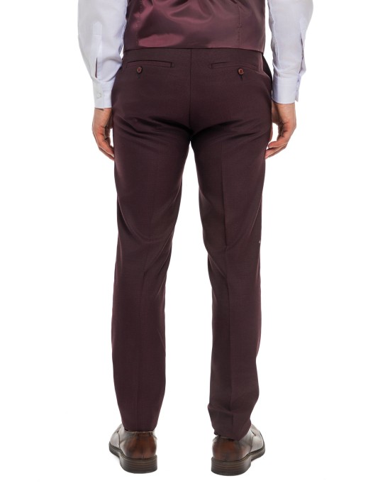 Κοστούμι Black Papigion bordo SLIM FIT