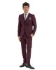 Κοστούμι Black Papigion p.bordo SLIM FIT