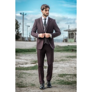 Κοστούμι Dezign μπορντό