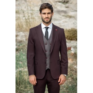 Κοστούμι Dezign μπορντό