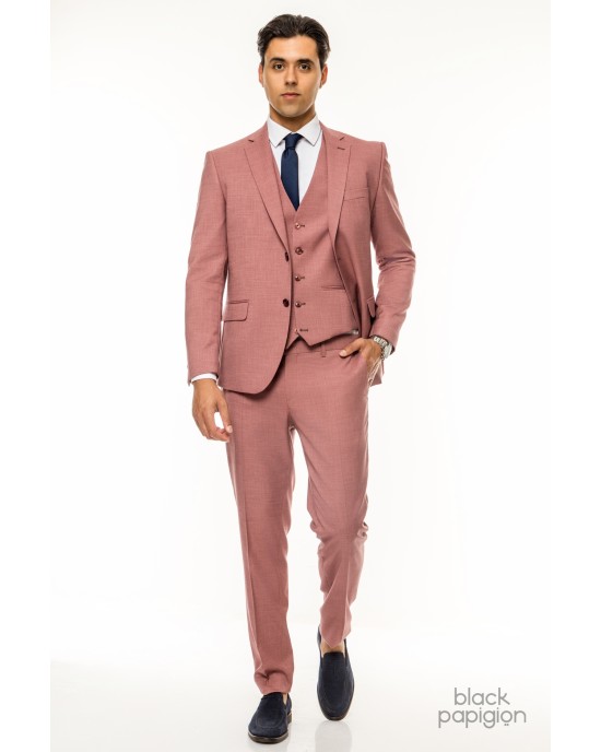 Κοστούμι Artisti Italiani ροζ SLIM FIT