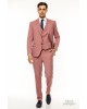 Κοστούμι Artisti Italiani ροζ SLIM FIT