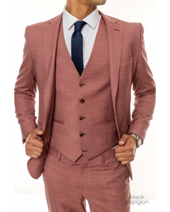 Κοστούμι Artisti Italiani ροζ SLIM FIT