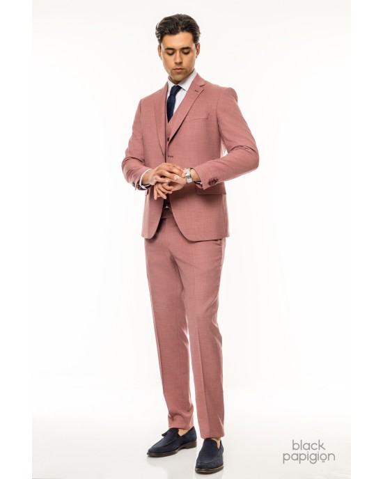 Κοστούμι Artisti Italiani ροζ SLIM FIT