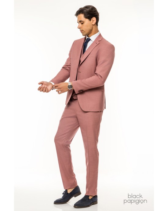 Κοστούμι Artisti Italiani ροζ SLIM FIT