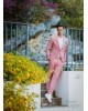 Κοστούμι Black Papigion ροζ SLIM FIT