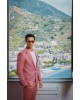 Κοστούμι Black Papigion ροζ SLIM FIT