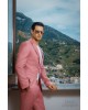 Κοστούμι Black Papigion ροζ SLIM FIT