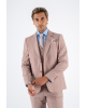 Κοστούμι Black Papigion Como ροζ SLIM FIT
