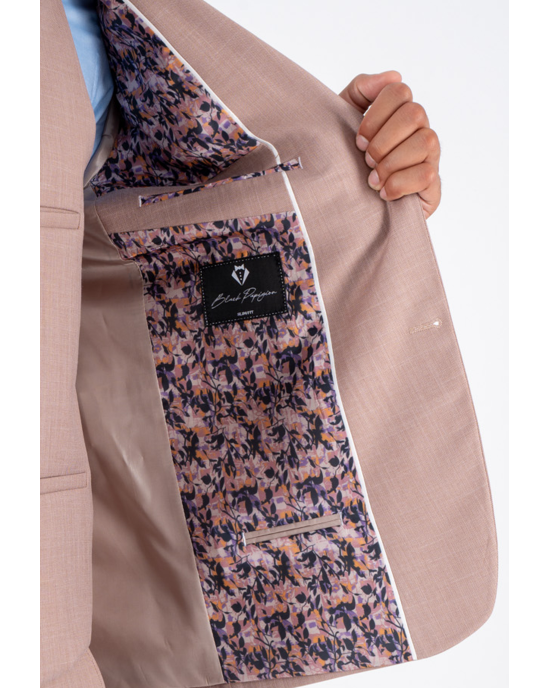 Κοστούμι Black Papigion Como ροζ SLIM FIT