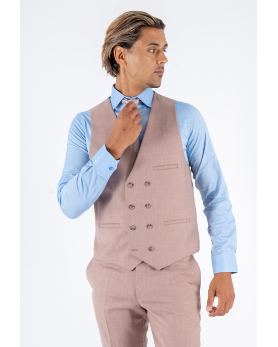 Κοστούμι Black Papigion Como ροζ SLIM FIT