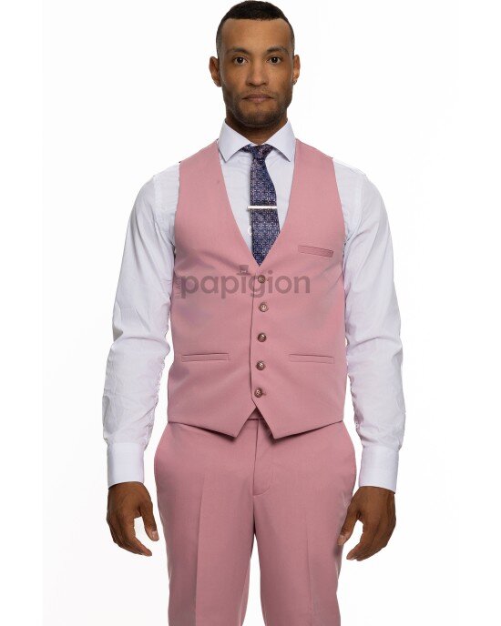 Κοστούμι Vittorio Gentile ροζ SLIM FIT