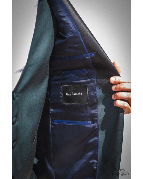 Κοστούμι Guy Laroche Homme πράσινο SLIM FIT