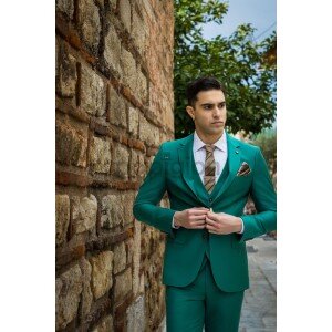 Κοστούμι Vittorio Paris πράσινο Κοστούμι Vittorio Paris πράσινο