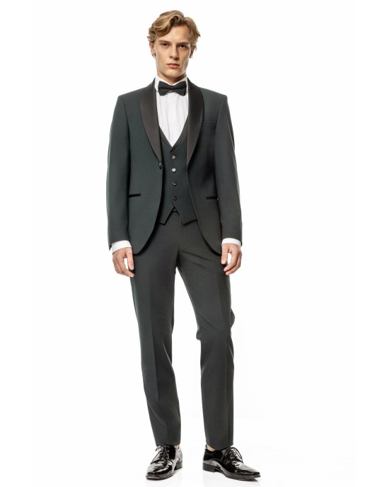 Κοστούμι 19V69 Italia Versace Abbigliamento Bruno Rolex πράσινο SLIM FIT