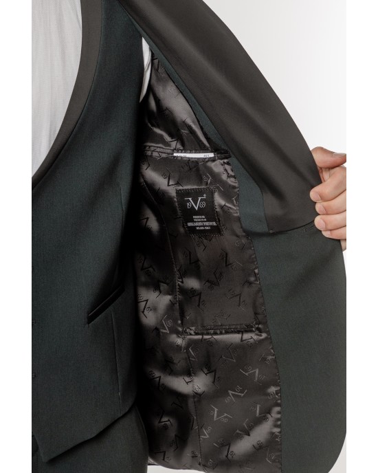 Κοστούμι 19V69 Italia Versace Abbigliamento Bruno Rolex πράσινο SLIM FIT