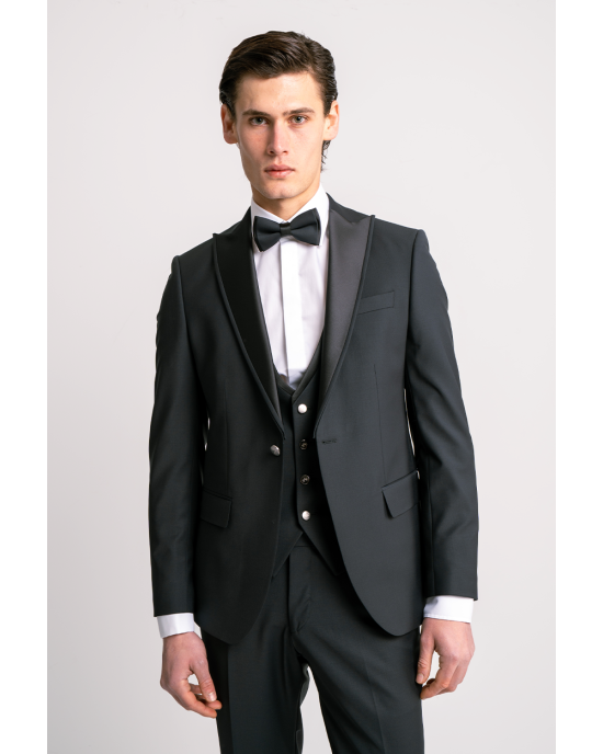 Κοστούμι 19V69 Italia Versace Abbigliamento Adriano Wool πράσινο SLIM FIT