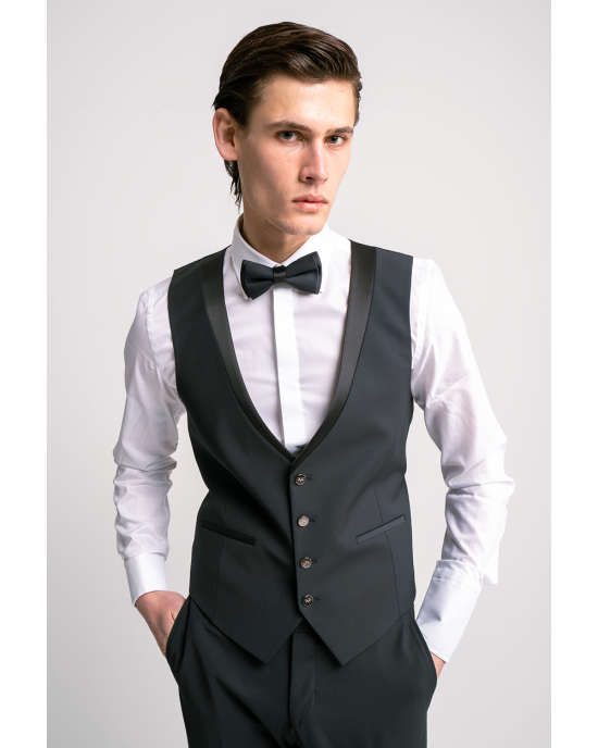 Κοστούμι 19V69 Italia Versace Abbigliamento Adriano Wool πράσινο SLIM FIT