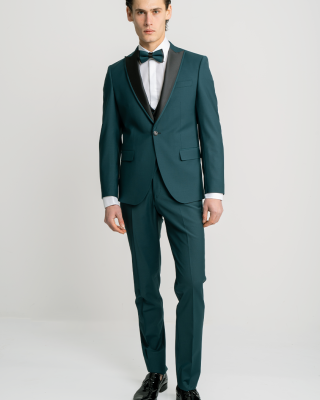 Κοστούμι 19V69 Italia Versace Abbigliamento Adriano Wool πράσινο