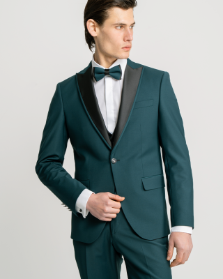 Κοστούμι 19V69 Italia Versace Abbigliamento Adriano Wool πράσινο