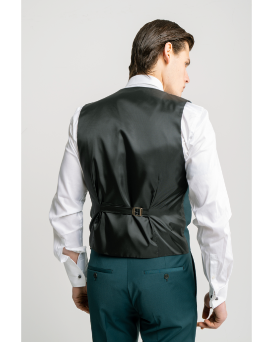 Κοστούμι 19V69 Italia Versace Abbigliamento Adriano Wool πράσινο SLIM FIT