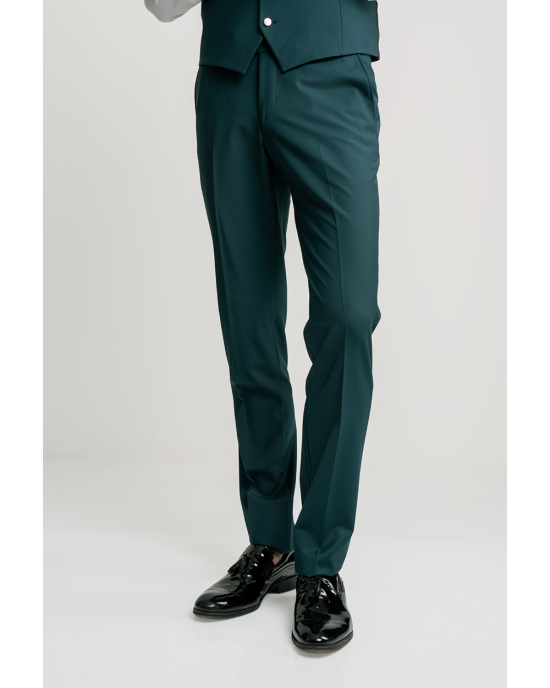 Κοστούμι 19V69 Italia Versace Abbigliamento Adriano Wool πράσινο SLIM FIT