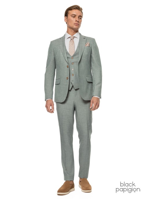 Κοστούμι Black Papigion πράσινο SLIM FIT