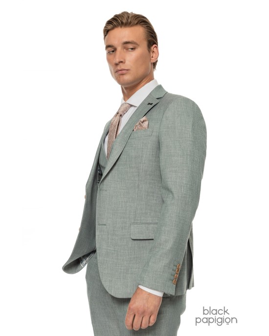 Κοστούμι Black Papigion πράσινο SLIM FIT