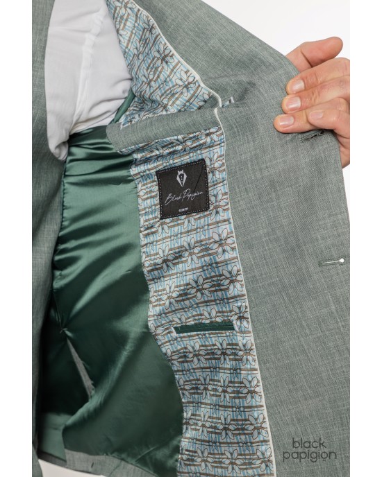 Κοστούμι Black Papigion πράσινο SLIM FIT