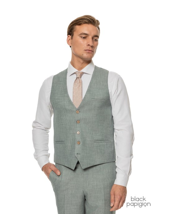 Κοστούμι Black Papigion πράσινο SLIM FIT