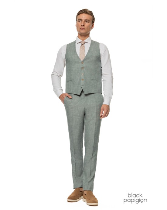 Κοστούμι Black Papigion πράσινο SLIM FIT