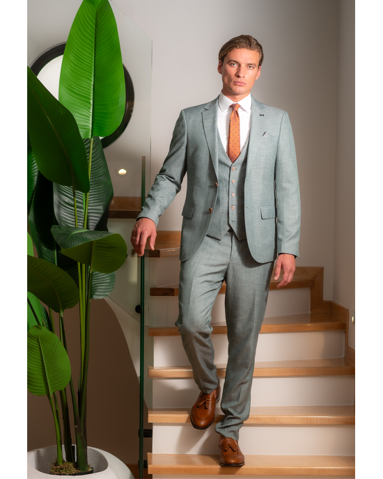 Κοστούμι Black Papigion πράσινο SLIM FIT