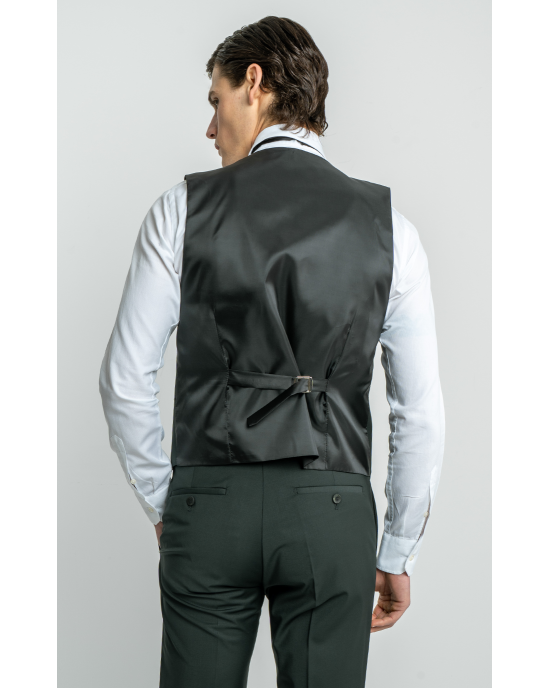 Κοστούμι 19V69 Italia Versace Abbigliamento Adriano Wool πράσινο SLIM FIT